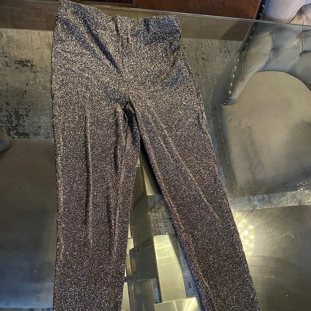 Silver sequins leggings